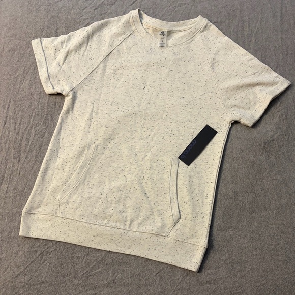 Mono B Tops - Mono B grey short sleeved Tee with front pouch pocket.